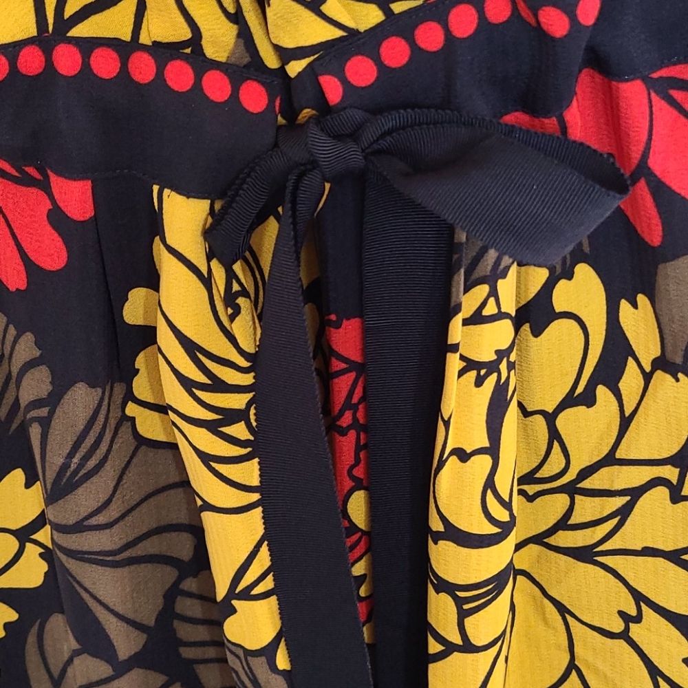 Leifsdottir silk floral buttondown dress size 12 - Picture 5 of 9